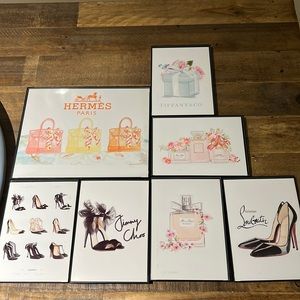 Etsy designer print outs and frames